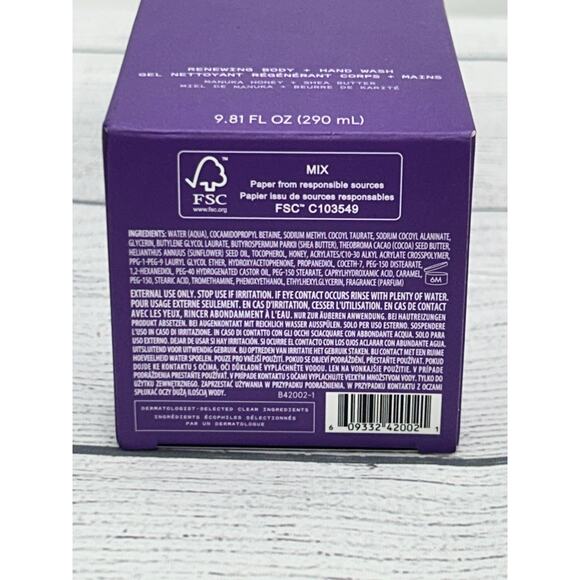 Keys Soulcare Renewing Body + Hand Wash 9.81 fl.oz / 290 ml New - Picture 6 of 6